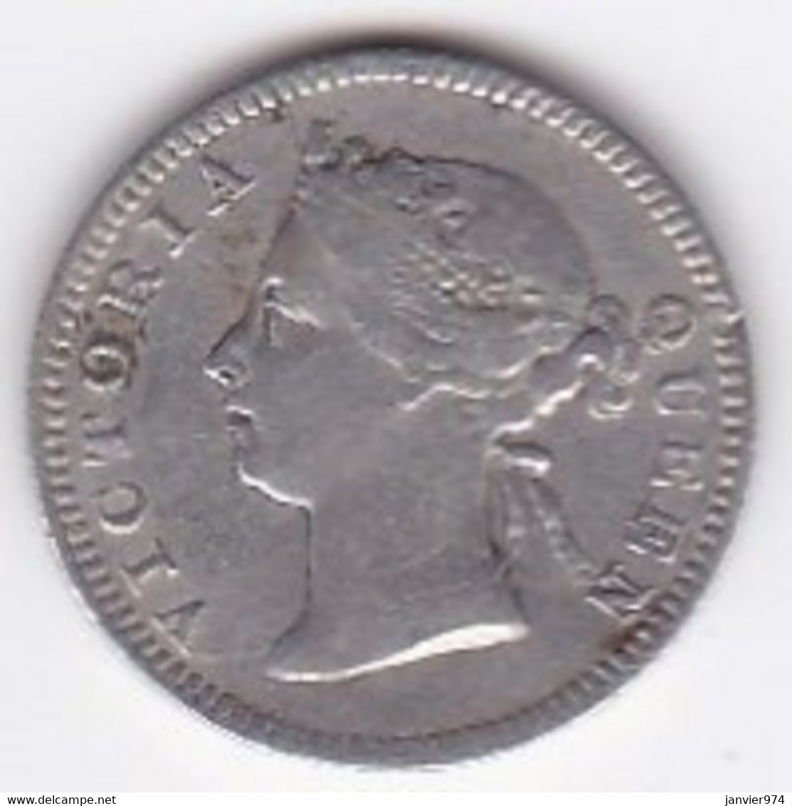 Straits Settlements 5 Cents 1901 Victoria , En Argent , KM# 10 - Maleisië