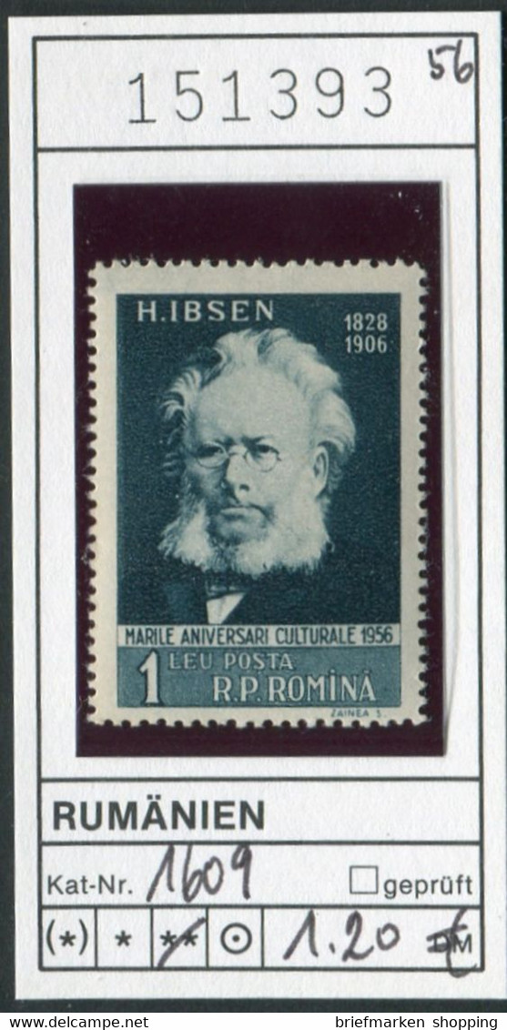 Rumänien - Rominia - Roumenie - Romina - Michel 1609  - ** Mnh Neuf Postfris - H. Ibsen - Nuovi