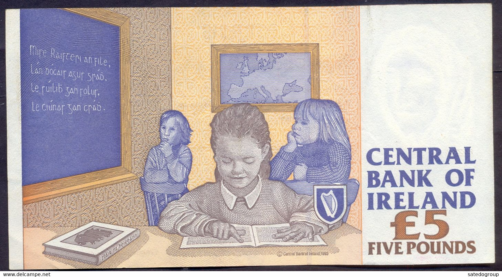 Ireland 5 Pounds 1996 XF P- 75b - Irland