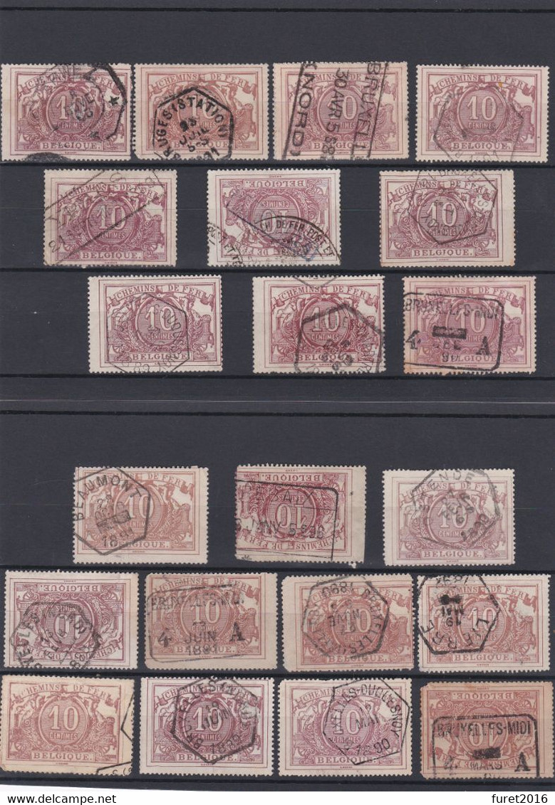 N° 7 : Lot De 21 Timbres  Qualité Mixte - Usati