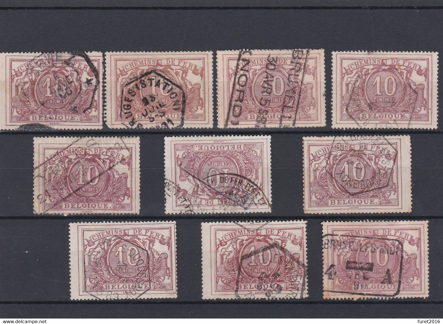 N° 7 : Lot De 21 Timbres  Qualité Mixte - Usati