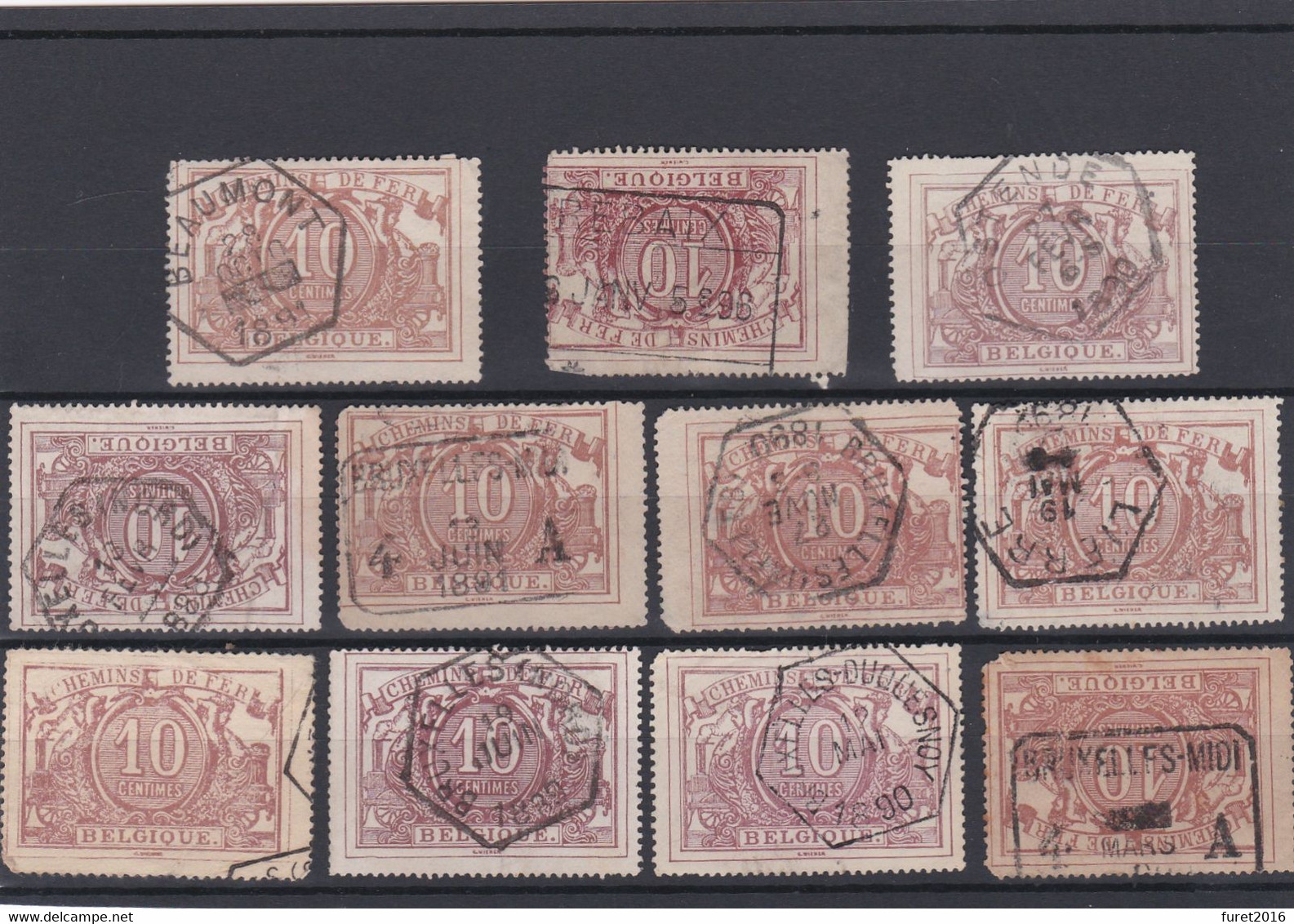 N° 7 : Lot De 21 Timbres  Qualité Mixte - Usati