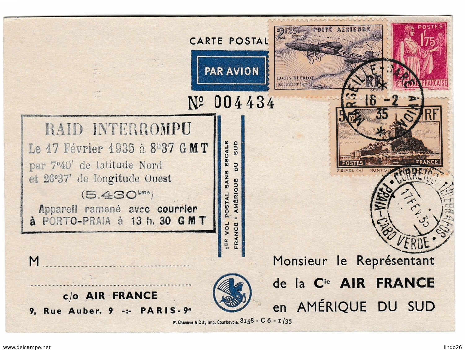 RAID INTERROMPU - Lettres & Documents