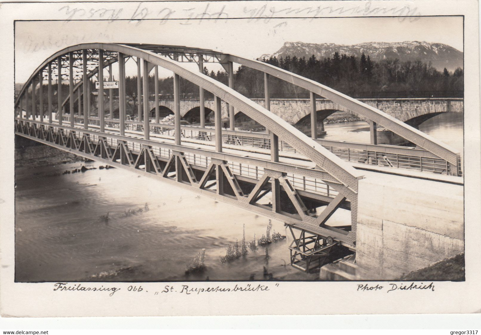 1676) FREILASSING - Obb. - ST. RUPERTUSBRÜCKE - Photo Dietrich - Sehr Alte DETAIL AK !! 1937 !! - Freilassing