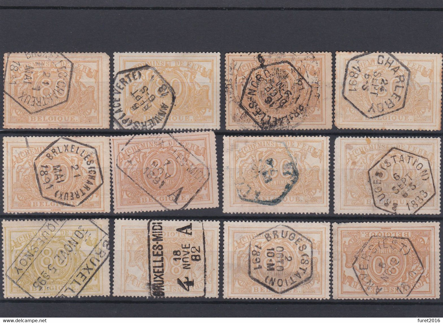 N° 12  : Lot De 31 Timbres  Qualité Mixte - Used