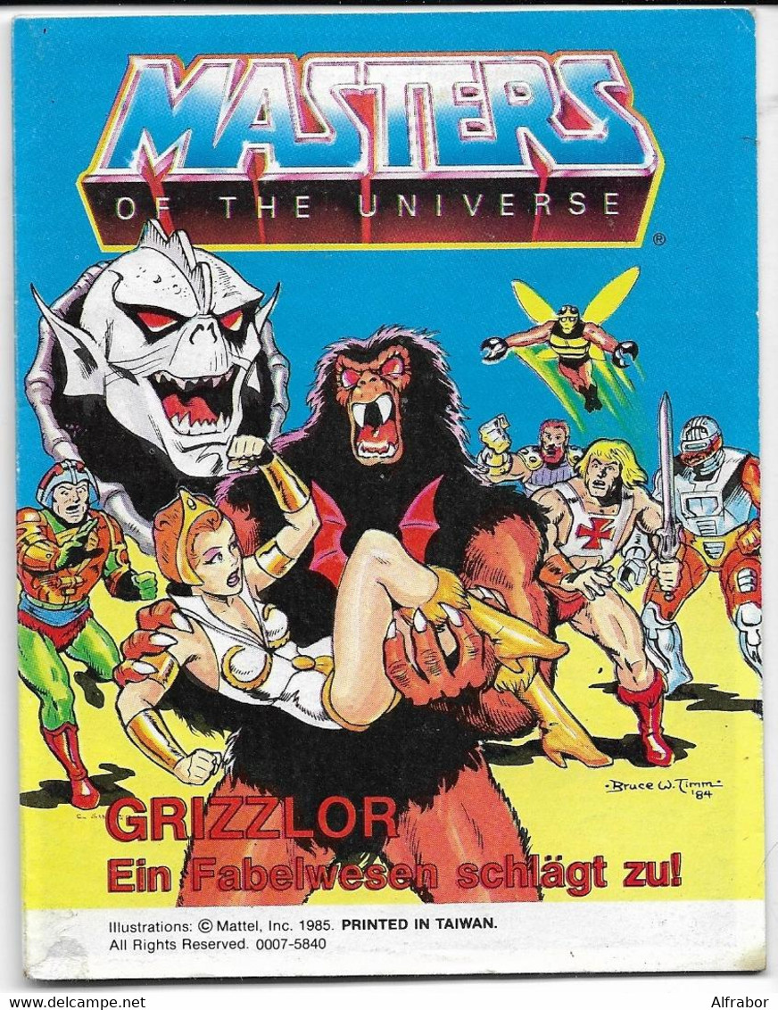 MASTERS OF THE UNIVERSE - COMICS BOOK - 1985- GRIZZLOR - LA LEGGENDA...  - EIN FABELWESEN... - ITALIANO & DEUTSCHE - Masters Of The Universe