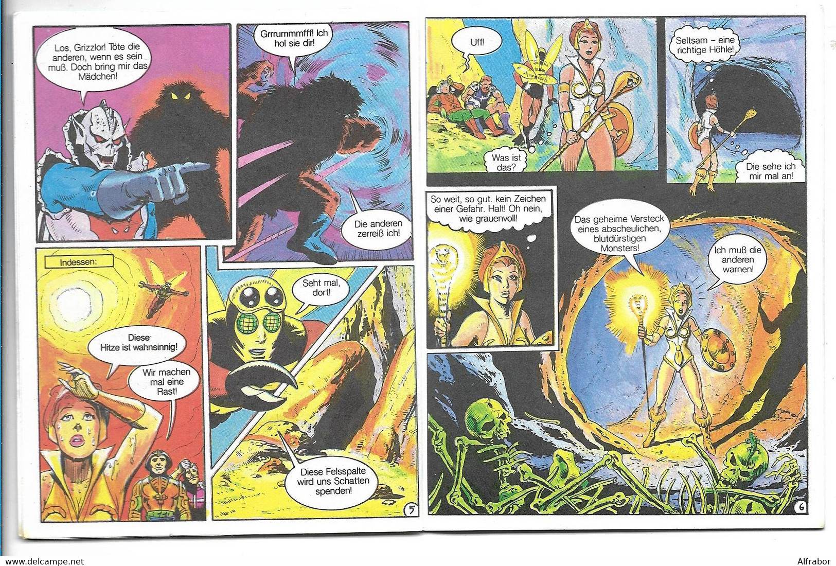 MASTERS OF THE UNIVERSE - COMICS BOOK - 1985- GRIZZLOR - LA LEGGENDA...  - EIN FABELWESEN... - ITALIANO & DEUTSCHE - Maîtres De L'Univers