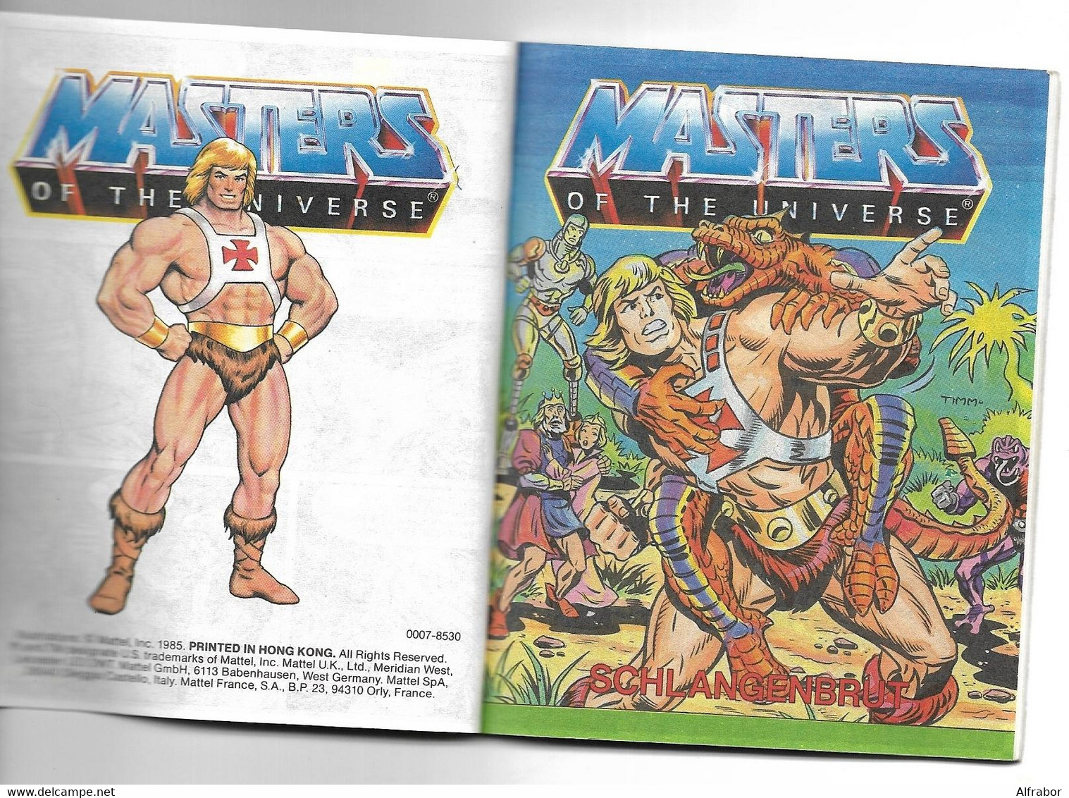 MASTERS OF THE UNIVERSE - COMICS BOOK 1985- LES SERPENTS ATTAQUENT /SNAKE ATTACK / SCHLANGENBRUT /L'ATTACO DEI SERPENTI- - Masters Of The Universe