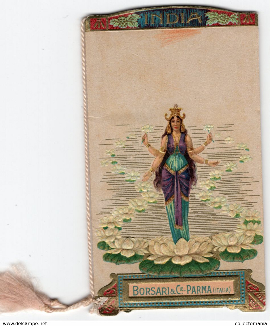 1 Carnet Booklet PARFUM Borsari &C° Parma INDIA  Calendrier 1916  ART NOUVEAU - Zonder Classificatie