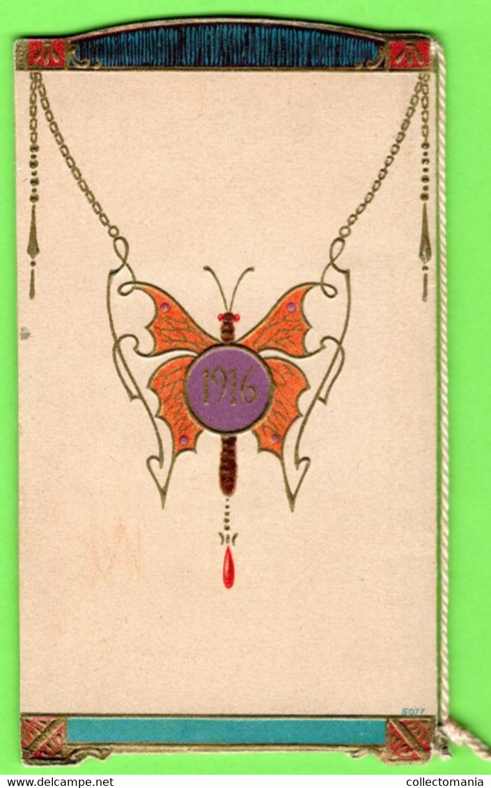 1 Carnet Booklet PARFUM Borsari &C° Parma INDIA  Calendrier 1916  ART NOUVEAU