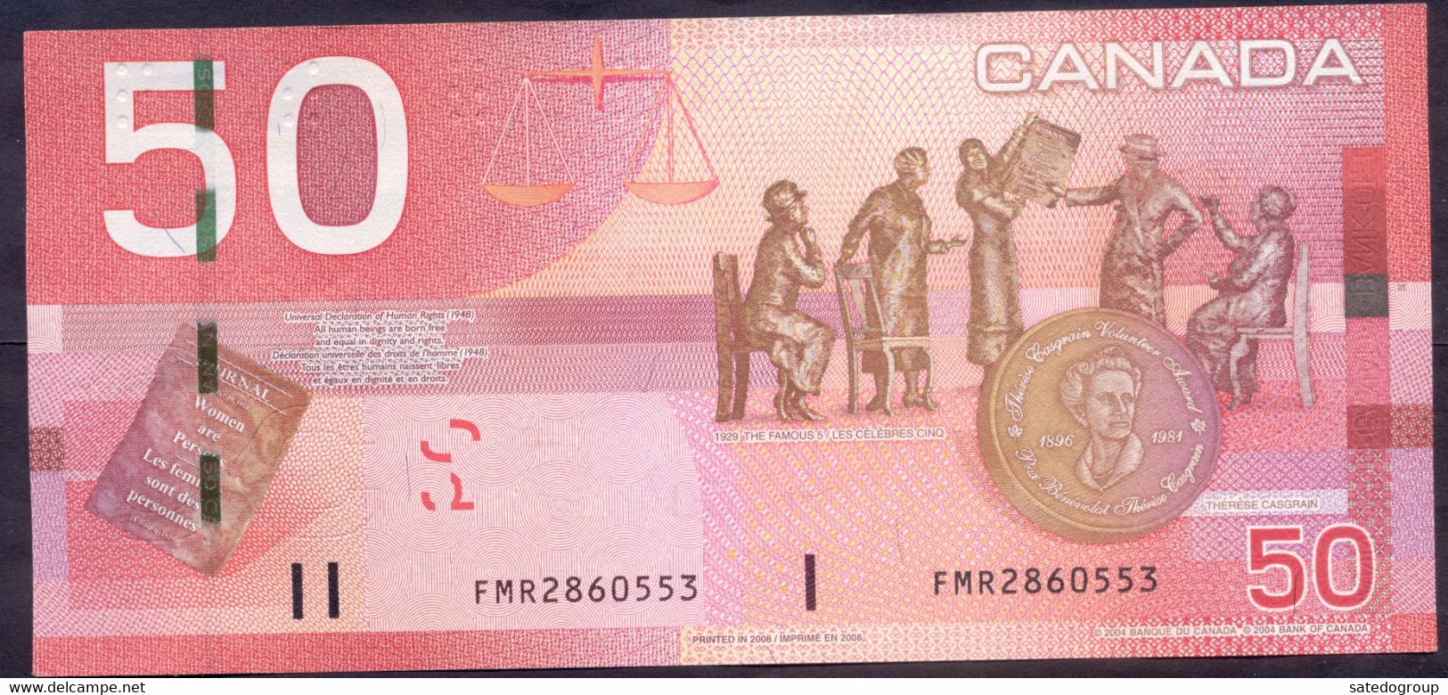 Canada 50 Dollars 2008 XF P- 104c - Canada