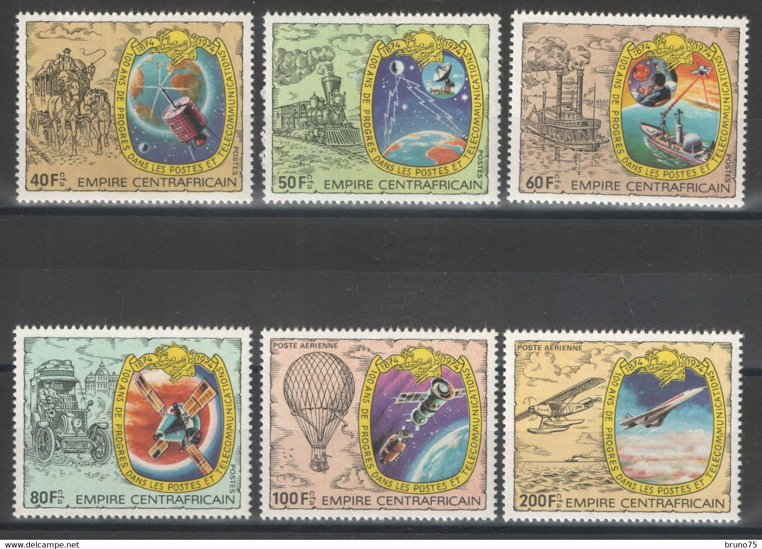 Centrafricaine - YT 336-339 + PA 187-188 ** MNH - 1978 - Centraal-Afrikaanse Republiek