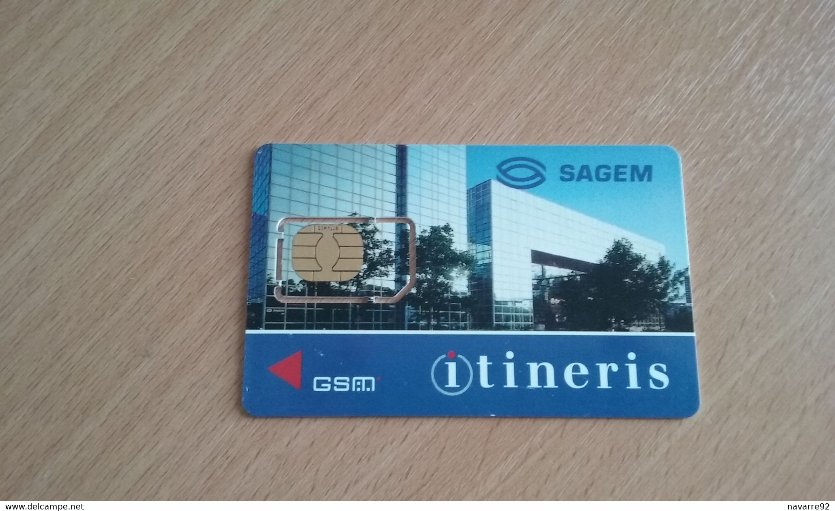 ANCIENNE ET JOLIE CARTE GSM SIM SAGEM ITINERIS T.B.E !!! - Sonstige & Ohne Zuordnung