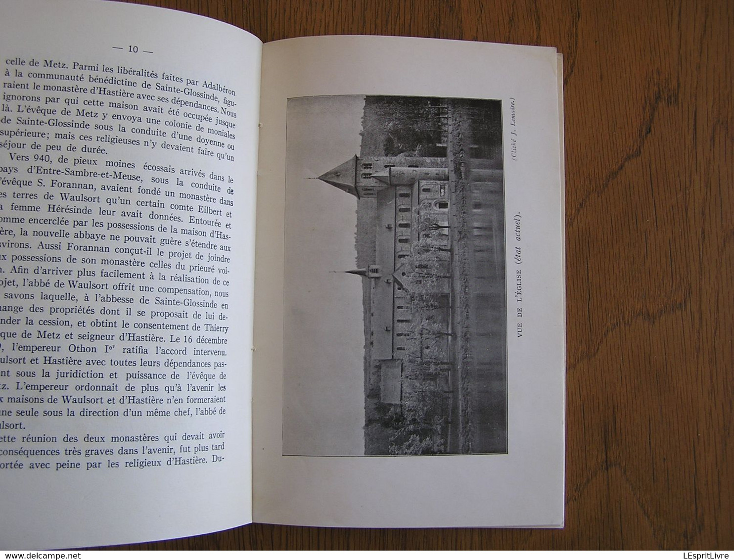 HASTIERE NOTRE DAME Description De L'Ancienne Eglise Monastique T Réjalot 1937 Régionalisme Histoire Prieuré Bénédictin - Belgique