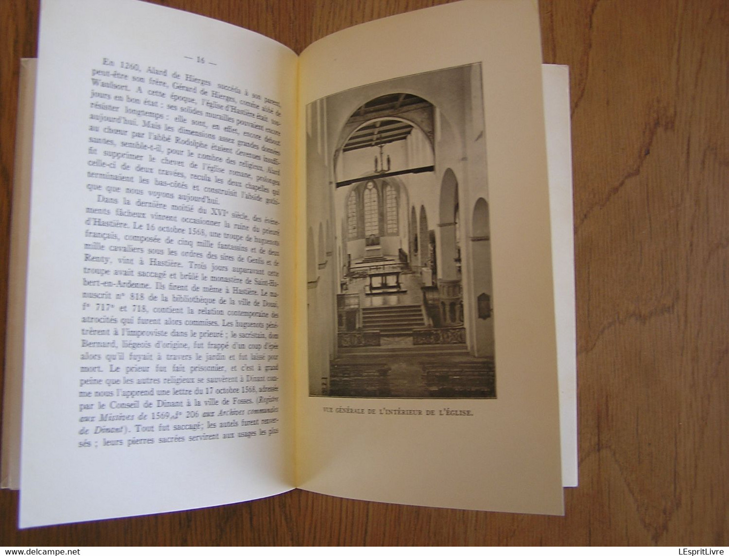 HASTIERE NOTRE DAME Description De L'Ancienne Eglise Monastique T Réjalot 1937 Régionalisme Histoire Prieuré Bénédictin - Belgique