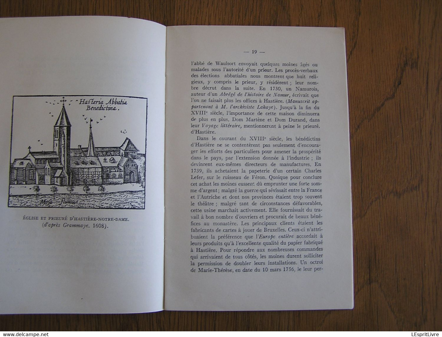 HASTIERE NOTRE DAME Description de l'Ancienne Eglise Monastique T Réjalot 1937 Régionalisme Histoire Prieuré Bénédictin