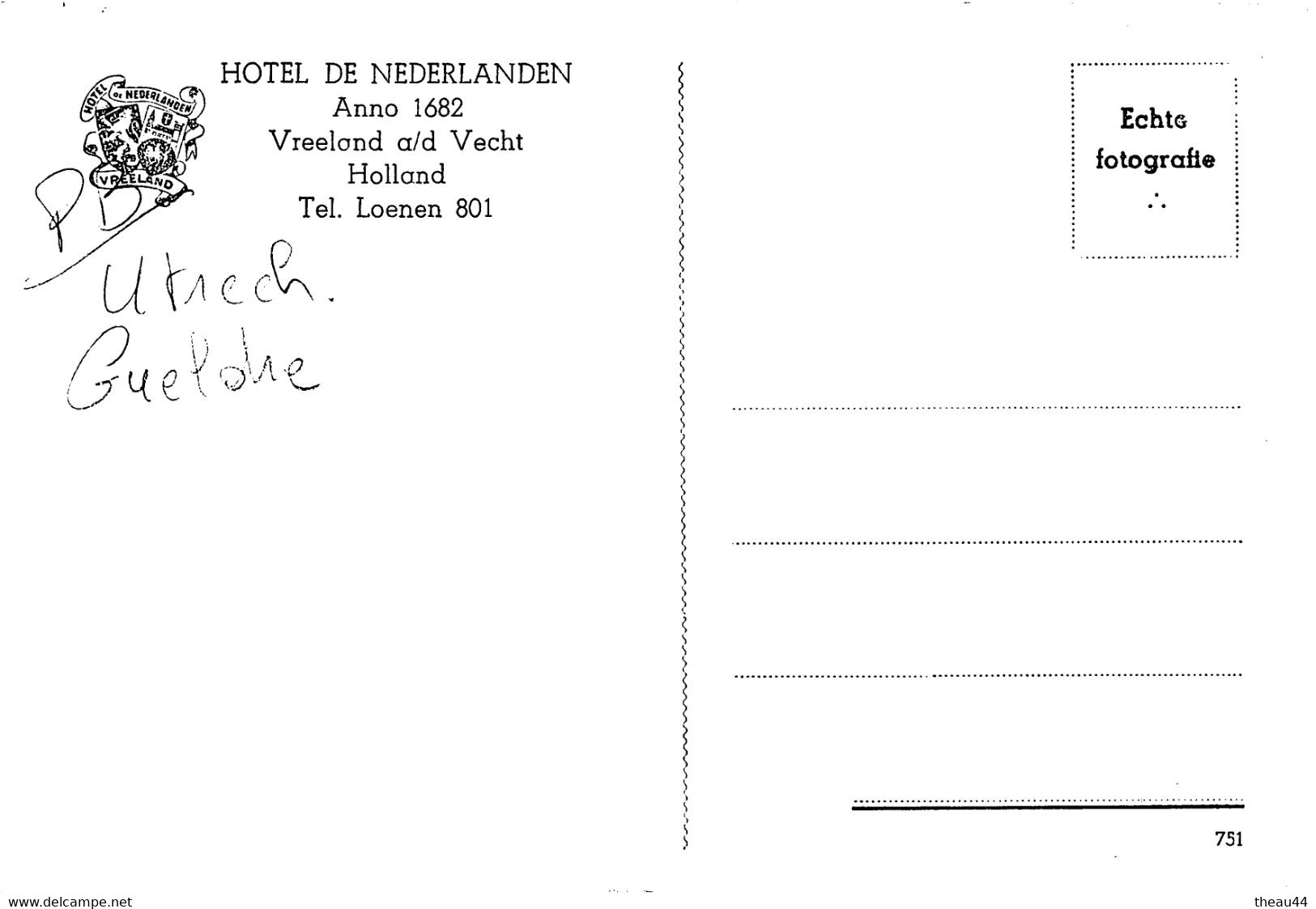 ¤¤  -   PAYS-BAS   -  Hotel De NEDRELANDEN      -  ¤¤ - Vreeland