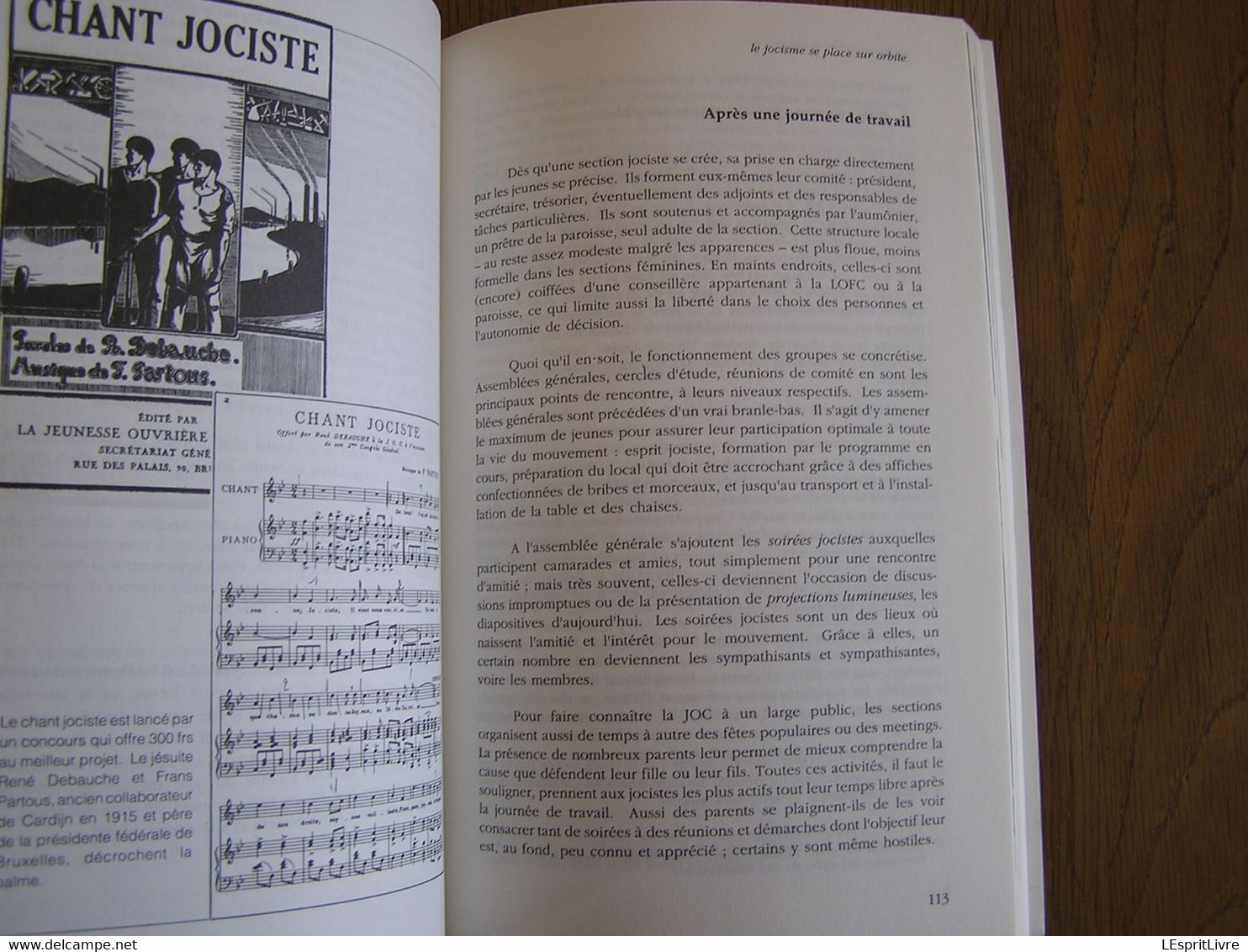 JOC La Jeunesse Ouvrière Chrétienne Wallonie Bruxelles 1912 1957 2 Tomes Jociste Mouvement Chrétien Jeunes Politique