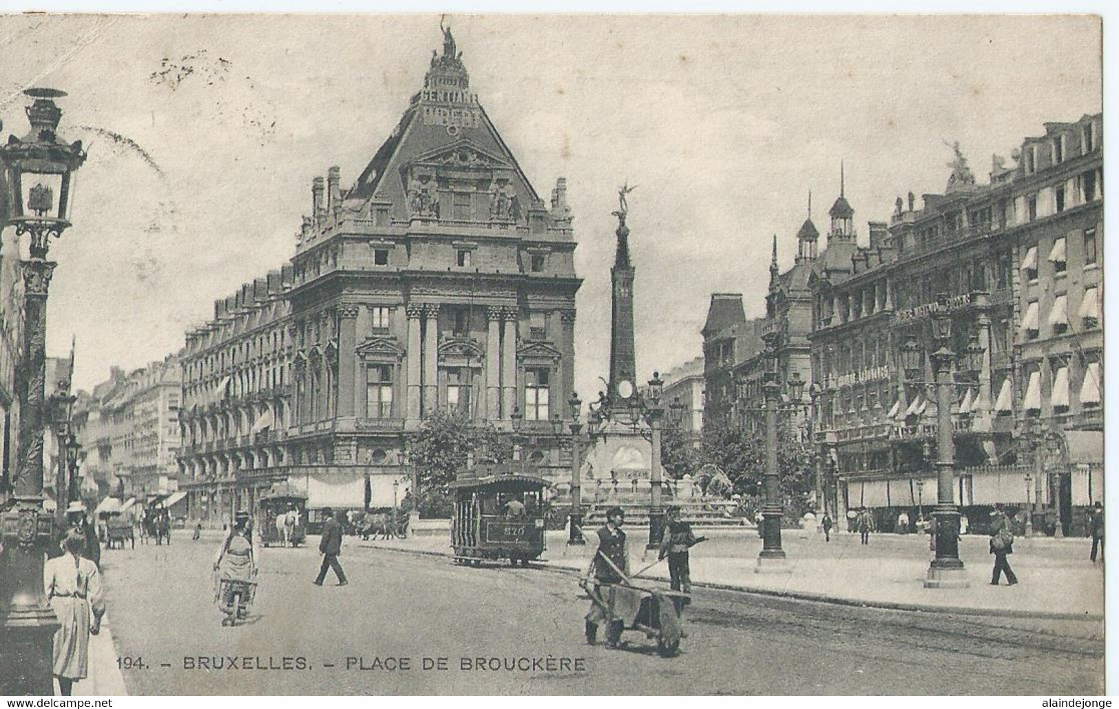 Brussel - Bruxelles - Place De Brouckère - 1905 - Marktpleinen, Pleinen