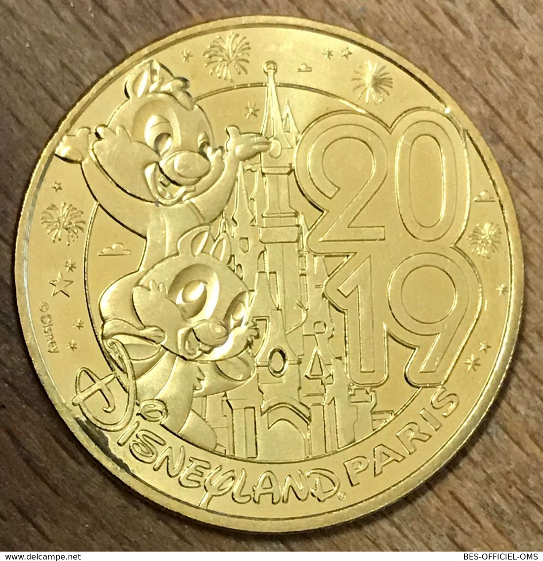 MDP 2018 77 DISNEYLAND TIC & TAC 2019 DISNEY MÉDAILLE SOUVENIR MONNAIE DE PARIS JETON TOURISTIQUE MEDALS COINS TOKENS - 2018