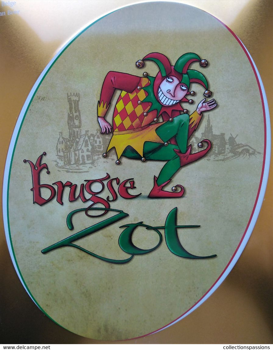 - Plaque Publicitaire En Tôle. BIERE - BRUGSE ZOT - - Blechschilder (ab 1960)