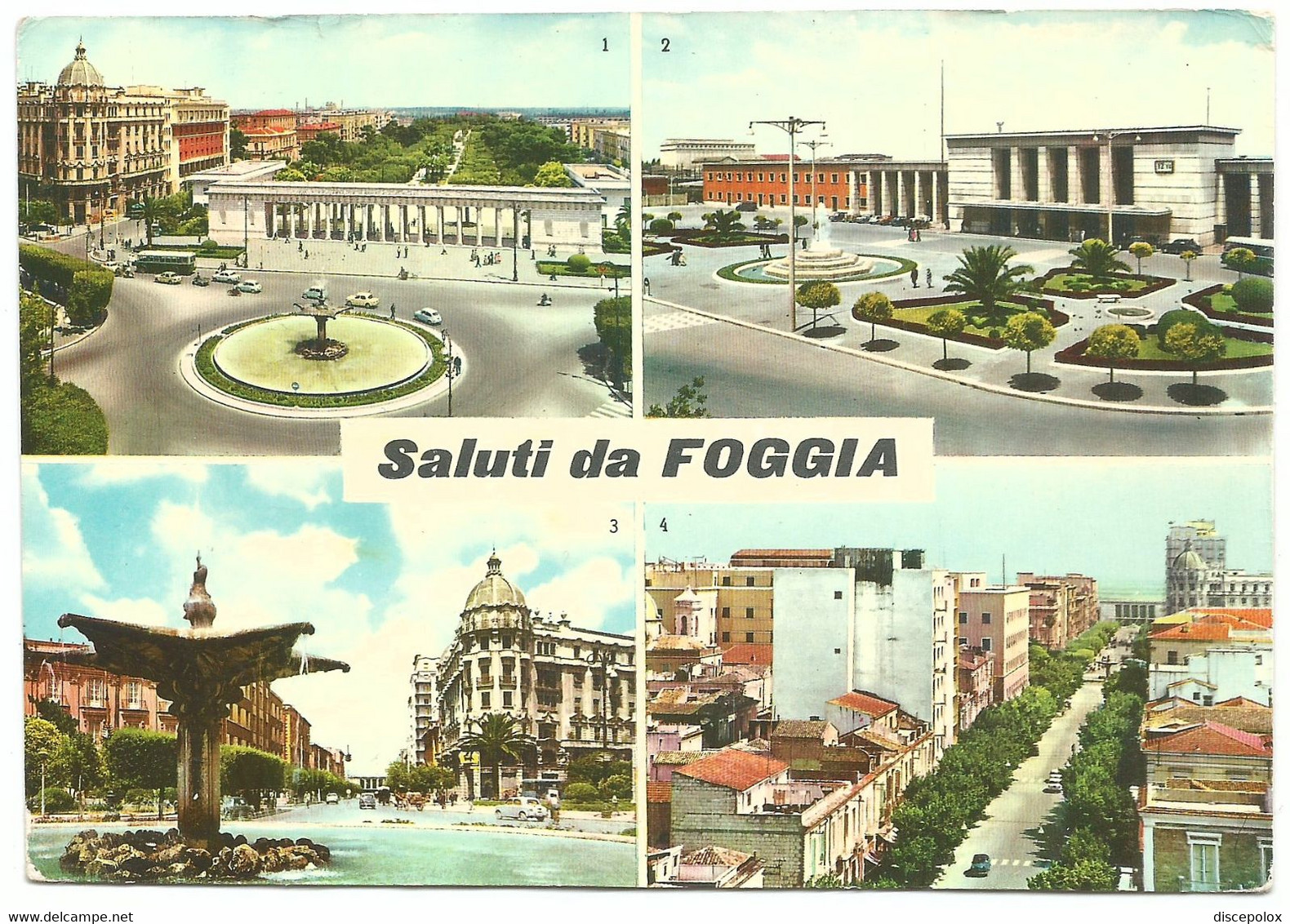 A4169 Foggia - Saluti Da Foggia - Panorama Veduta Multipla / Viaggiata 1963 - Foggia