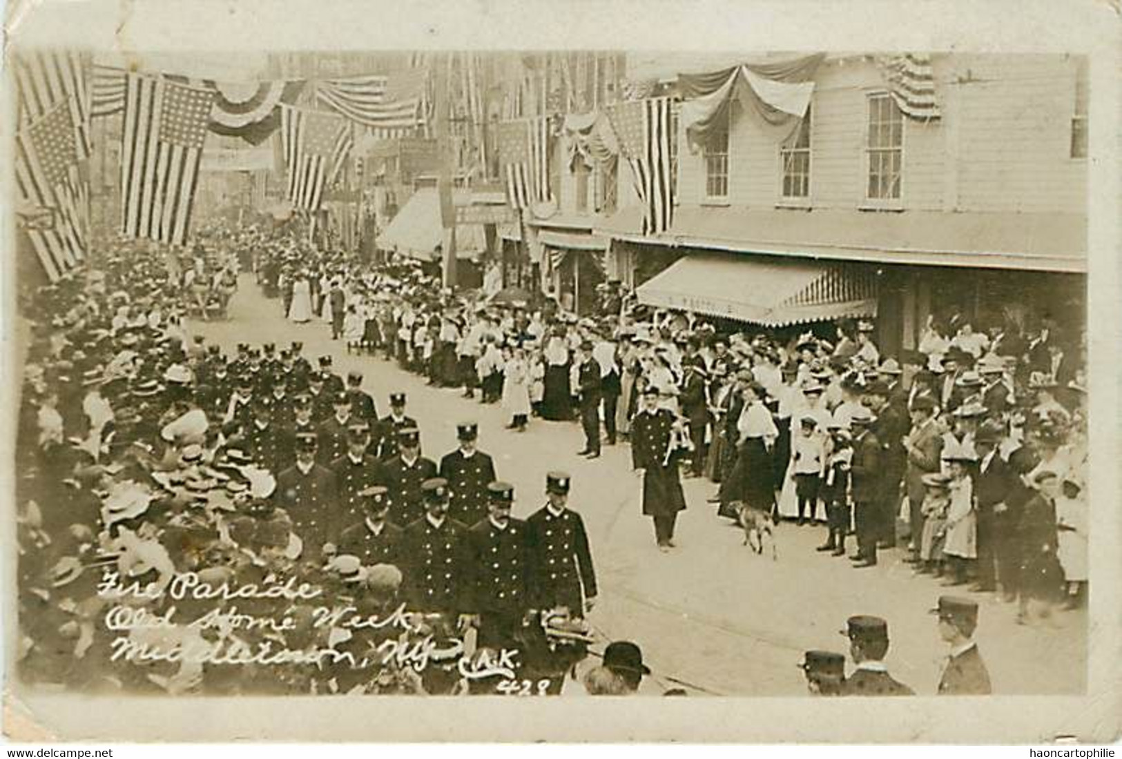Middletown Fire Parade  Carte Photo - Andere & Zonder Classificatie