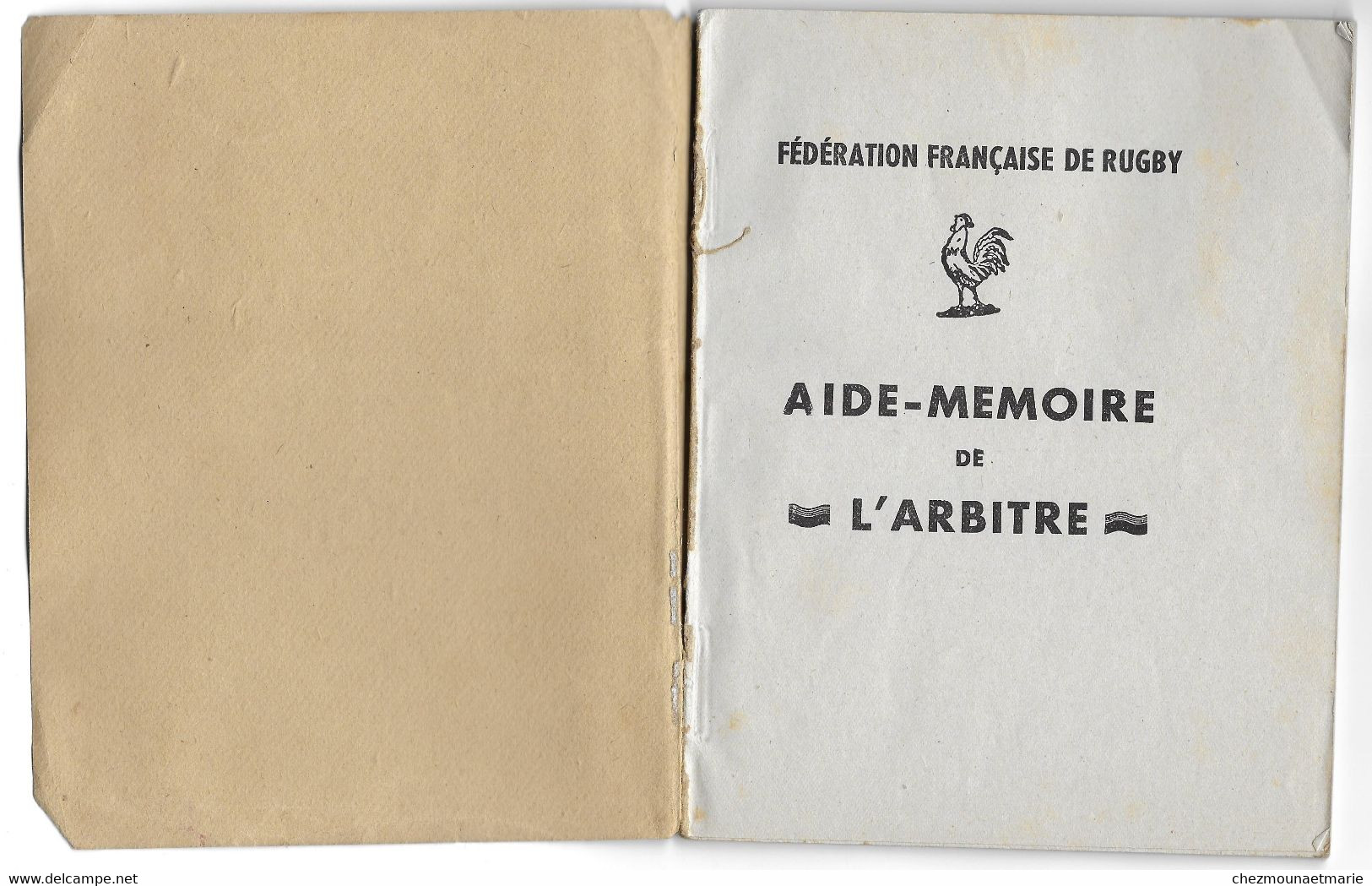 JANVIER 1946 - AIDE MEMOIRE DE L ARBITRE - RUGBY - LIVRET DE 71 PAGES - Deportes