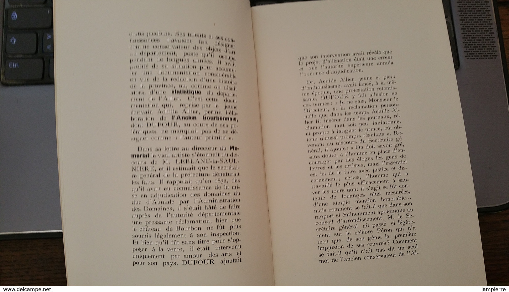 Trois études Romantiques, Essai De Litérature Bourbonnaise - Jean Simon - 1954, 36pages - Bourbonnais