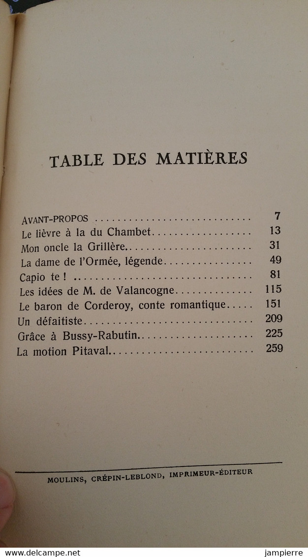 Vieux Bourbonnais, Contes Et Légendes - A. Grellet-Dumazeau - 1938, 293 Pages - Bourbonnais