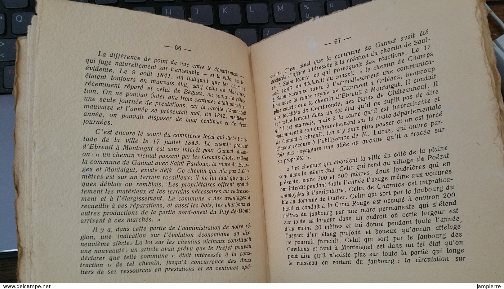 Gannat (03, Allier) - La Moarchie De Juillet à Gannat, Jean Simon - 1960, 113 Pages - Bourbonnais