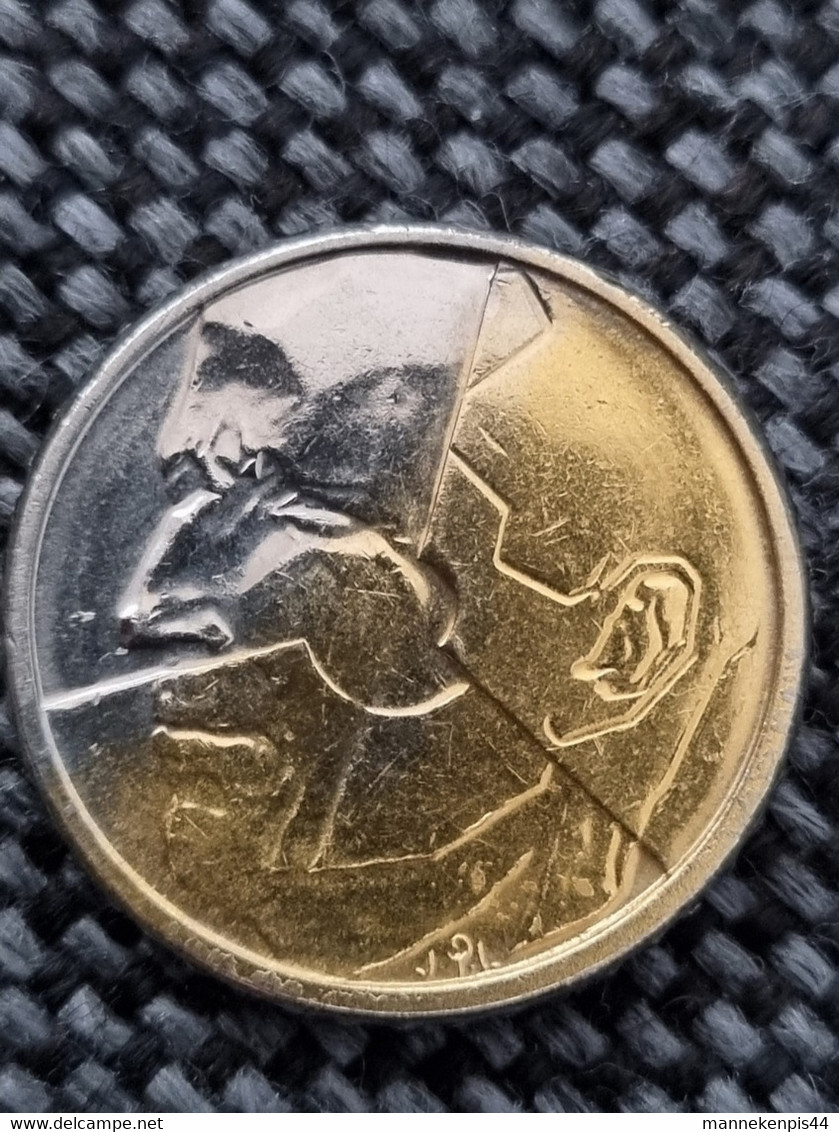 Pièce 50 Francs - Belge - Belgique - Pièce Fautée (frappe) - Unique - 1990 - Roi Baudouin Ier - 50 Frank