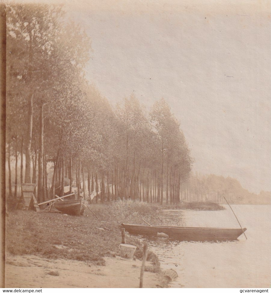 DEURLE  OUDE FOTO +- 1900   OVERZET  ,, DE RATTE ,,   12 X 9 CM  3 SCANS - Sint-Martens-Latem