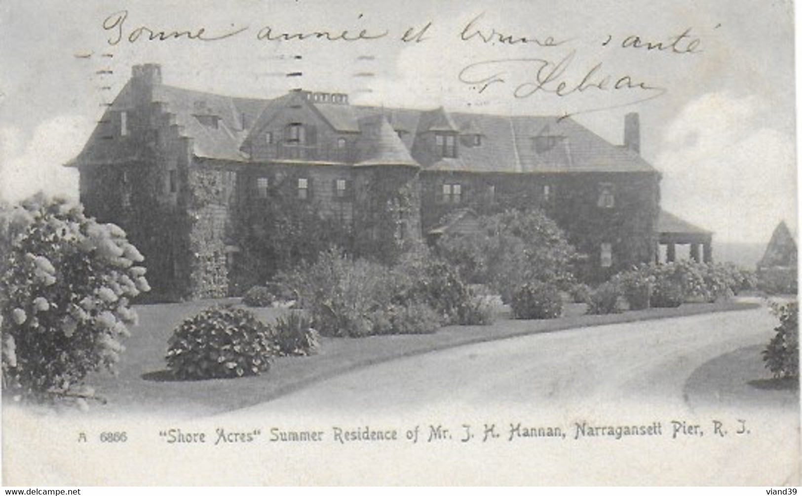 Narragansett - "Shore Acres" , Residence Of Mrs J.M. Hannan - Other & Unclassified
