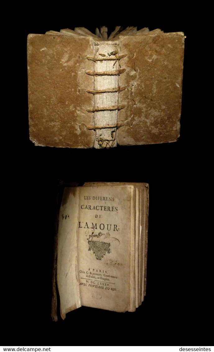 CURIOSA EROTISME GALANTERIE] HARMONIN De MARANVILLE (Jeanne-Michelle De PRINGY) - Les [Différents] Caractères De L'amour - Jusque 1700