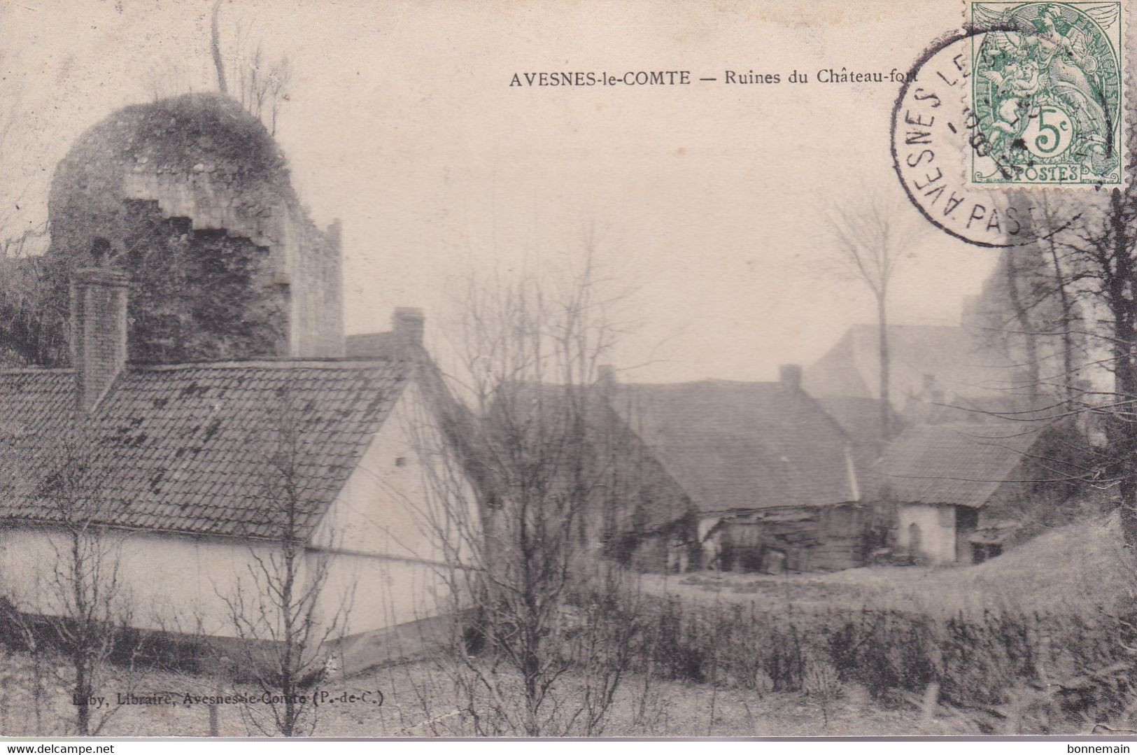 62 Avesnes-le-comte Ruines Du Château Fort - Avesnes Le Comte