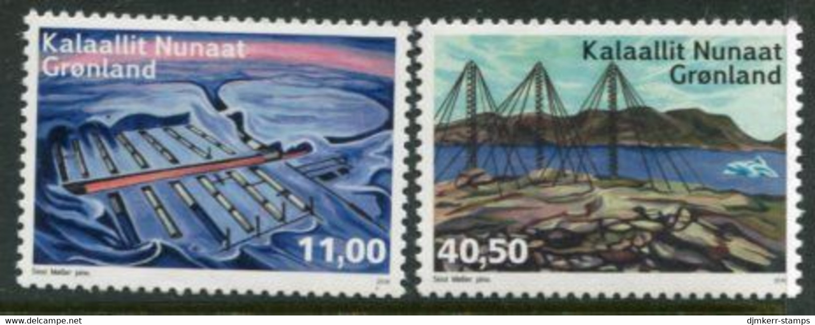 GREENLAND 2018 Abandoned Stations MNH / **.  Michel 784-85 - Unused Stamps
