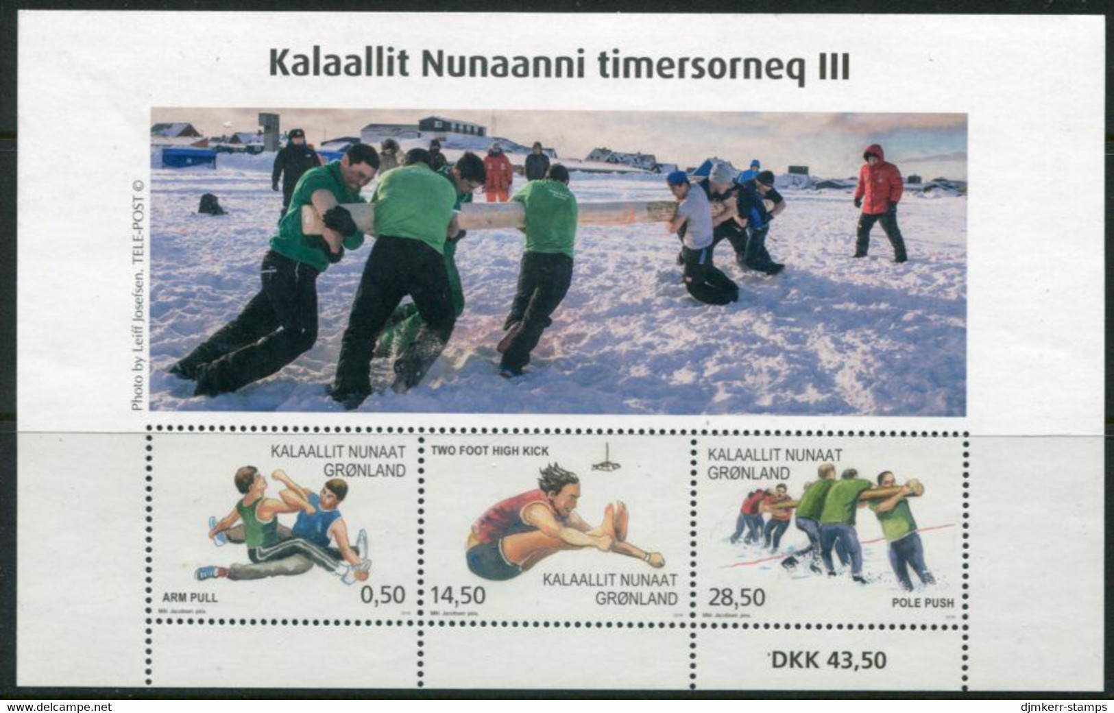 GREENLAND 2018 Sport In Greenland Block MNH / **.  Michel Block 85 - Unused Stamps