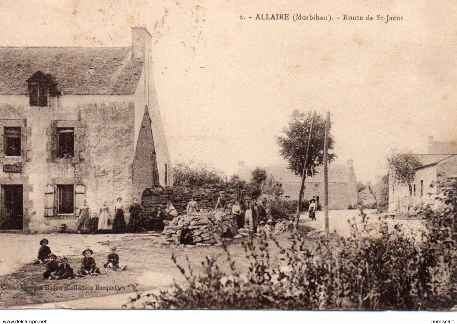 Allaire Animée La Route De Saint-Jacut - Allaire