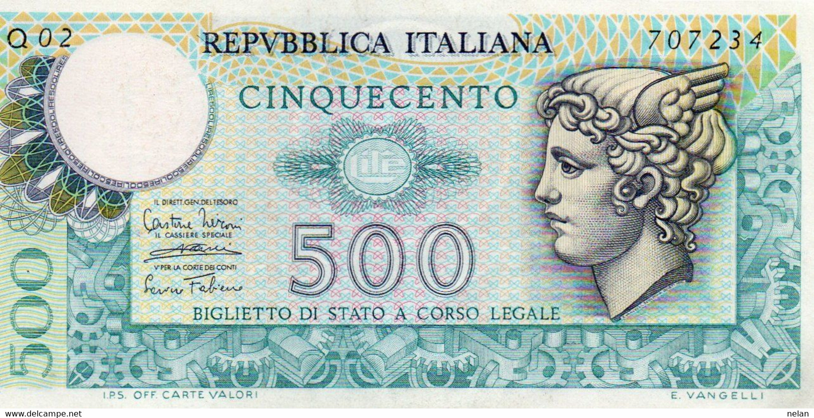 ITALIA 500 LIRE 1974 P-94a1  AUNC - 500 Lire