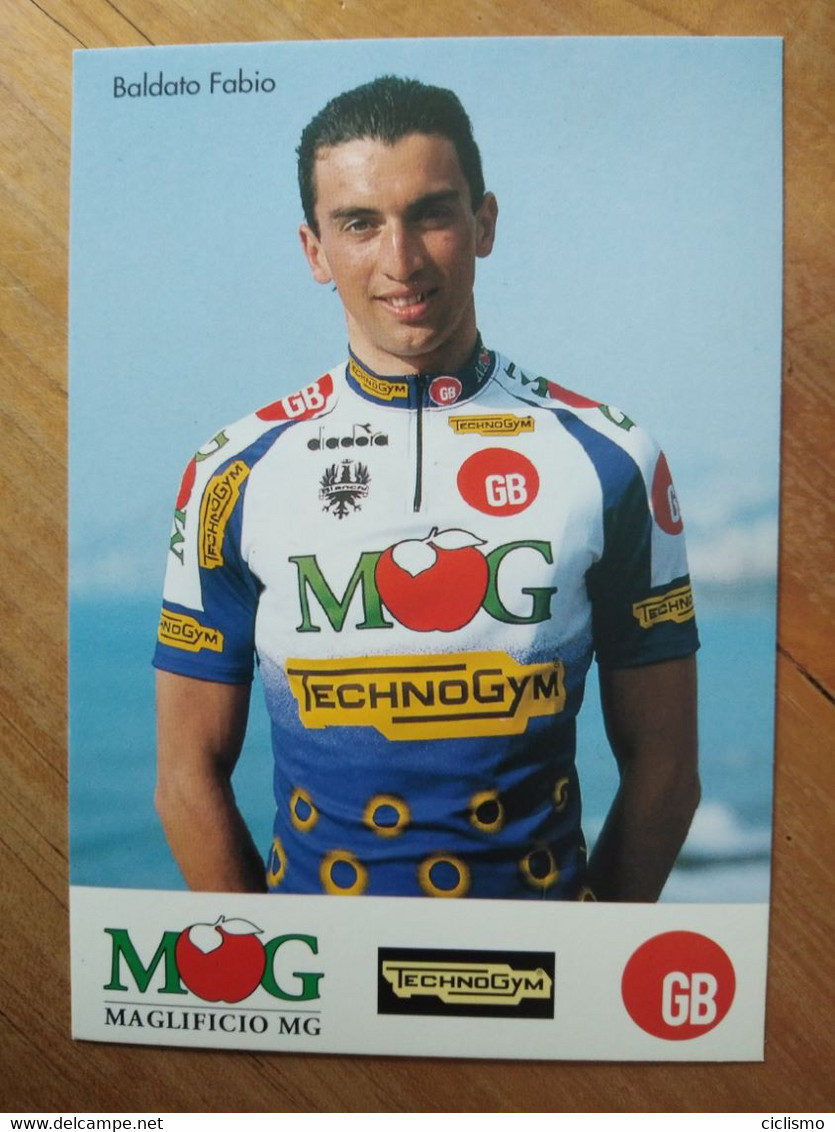 Cyclisme - Carte Publicitaire MG TECHNOGYM GB 1994 : BALDATO - Wielrennen