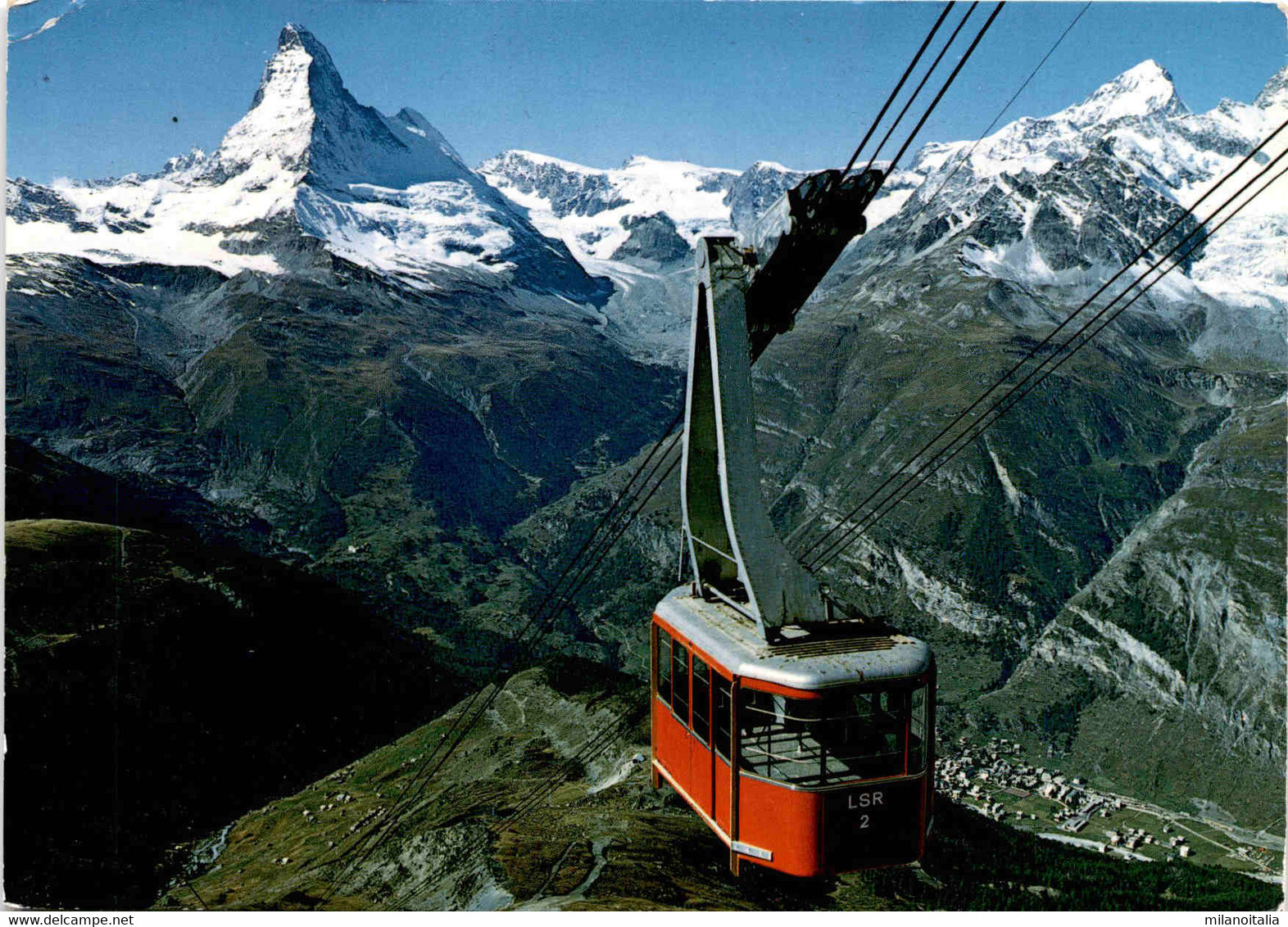 Zermatt, Luftseilbahn Rothorn (48991) * 17. 6. 1970 - Otros & Sin Clasificación