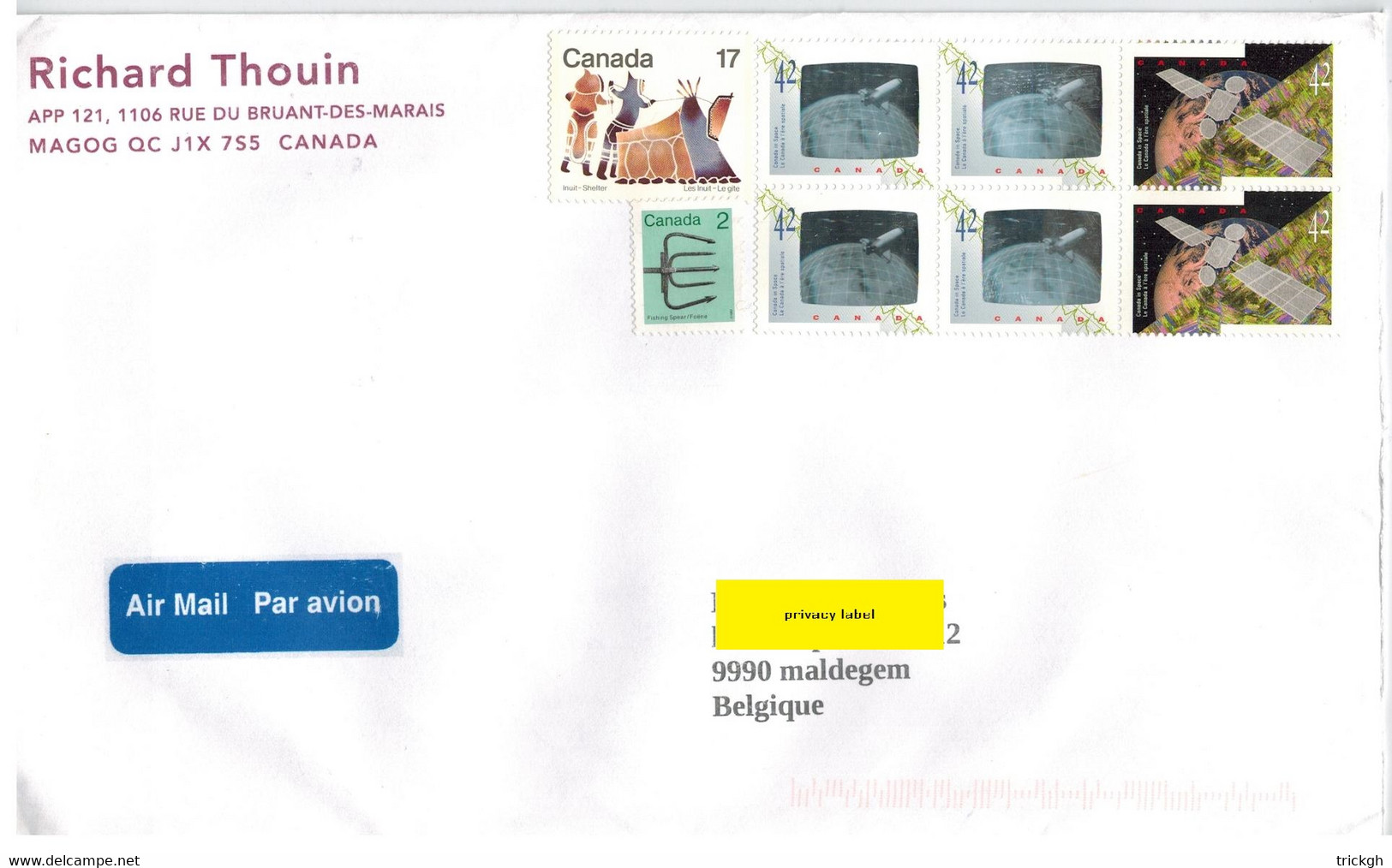 Magog QC >> Maldegem B - Lettres & Documents