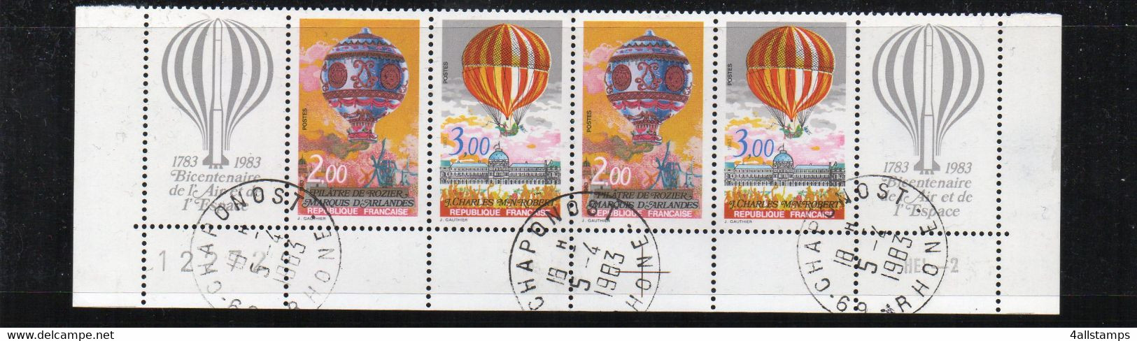 1983  YV  N° 2261/62 Strip  - Oblitéré  Cancelled  Gestempelt  Gestempeld0.75 - Used Stamps