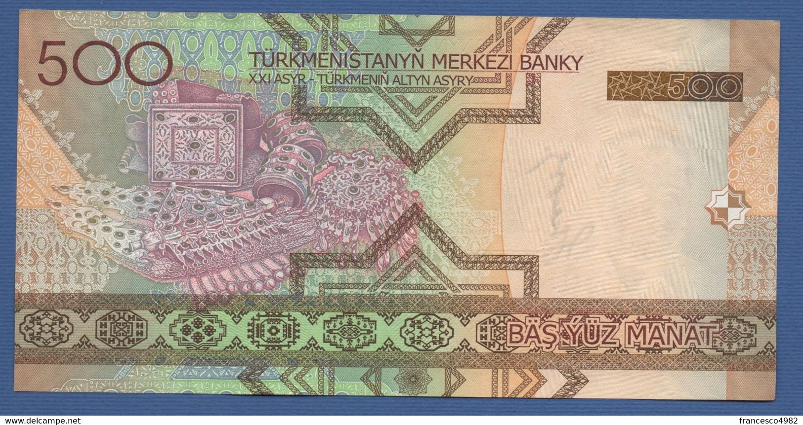 TURKMENISTAN - P.19 – 500 MANAT 2005   UNC  Prefix AA - Turkmenistan