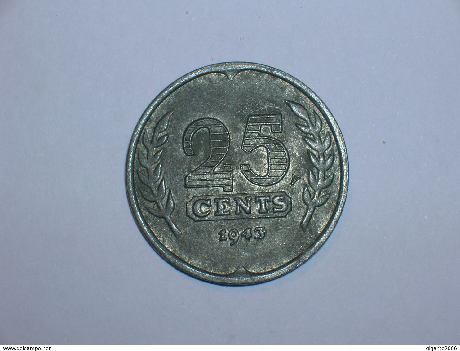 HOLANDA 25 CENTIMOS 1943 (10376) - 25 Centavos