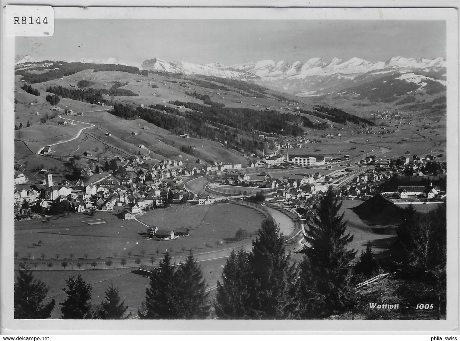 Wattwil - Generalansicht Mit Bahnstempel - Wattwil