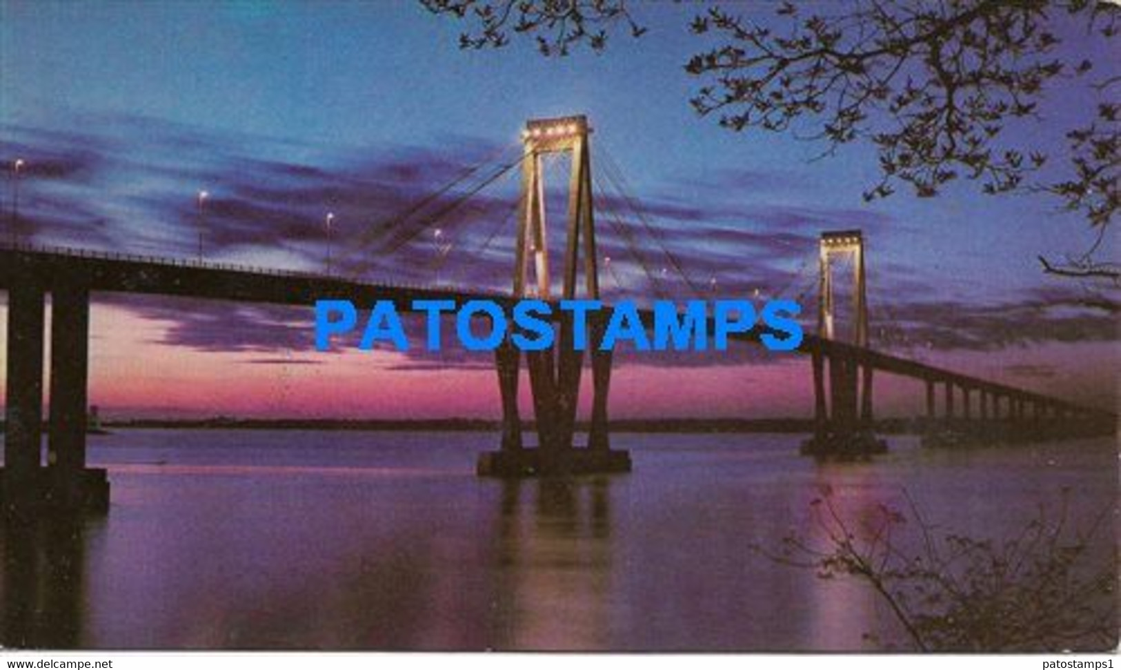 156233 ARGENTINA CORRIENTES CHACO VISTA DEL PUENTE CARRETERO GRAL MANUEL BELGRANO ONLY FOR CUSTOMERS POSTAL POSTCARD - Paraguay