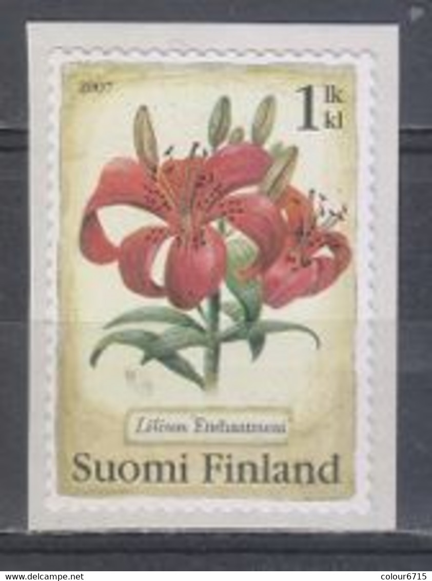 Finland 2007 Candlestick Lily - Self-Adhesive Stamp 1v MNH - Unused Stamps