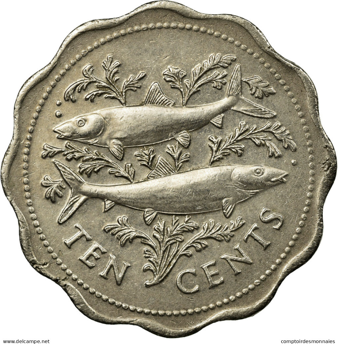 Monnaie, Bahamas, Elizabeth II, 10 Cents, 1975, Franklin Mint, TTB - Bahamas